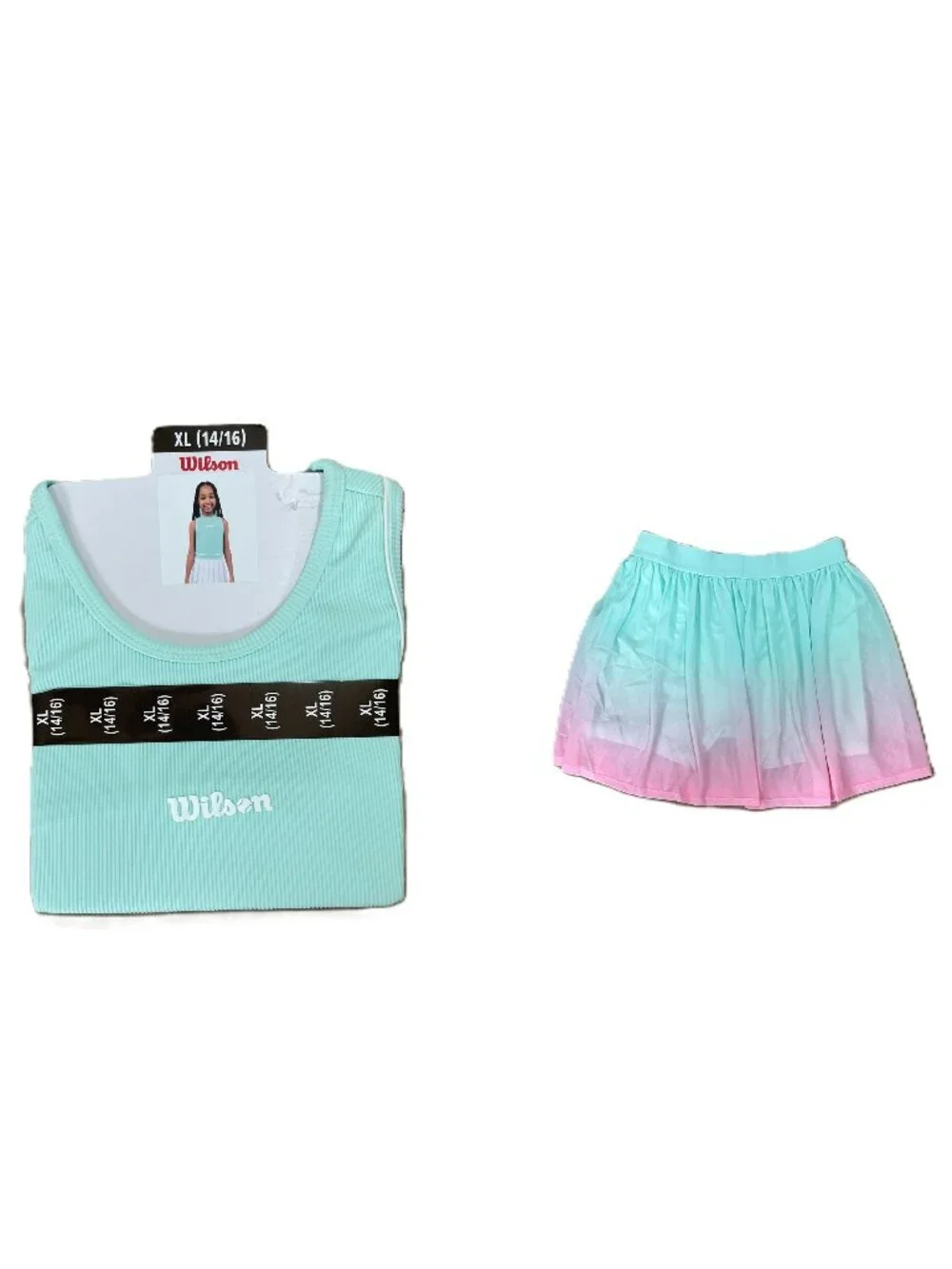 NWT Girls’ Wilson Active Skirt and Tank Top Set Size XL (14/16)